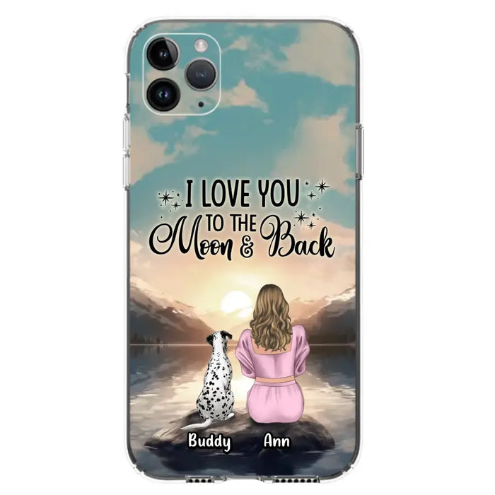 Personalized Dog Mom Phone Case - Gift for Dog Lovers - Upto 6 Dogs for iPhone/Samsung