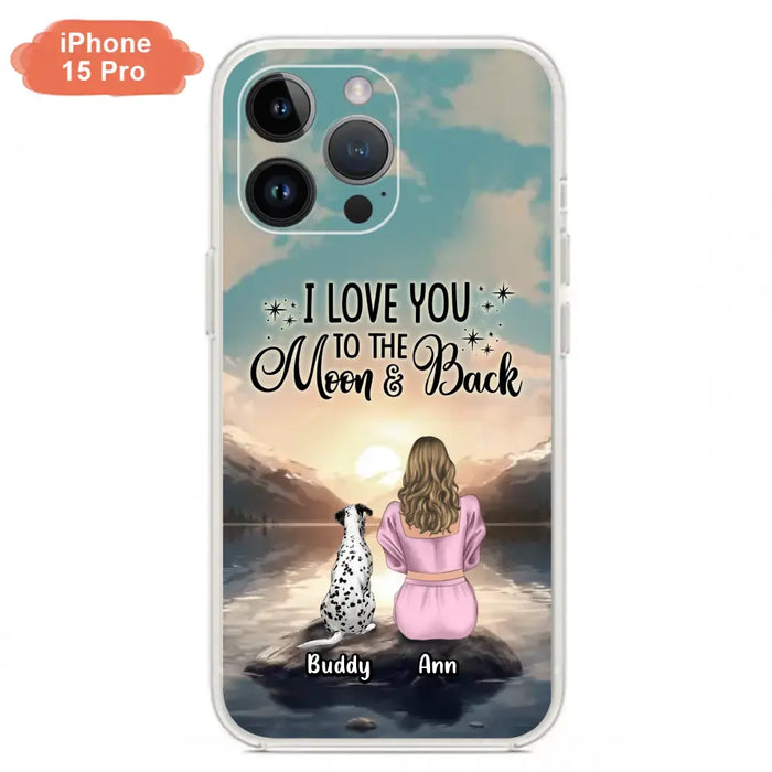 Personalized Dog Mom Phone Case - Gift for Dog Lovers - Upto 6 Dogs for iPhone/Samsung