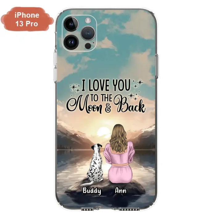 Personalized Dog Mom Phone Case - Gift for Dog Lovers - Upto 6 Dogs for iPhone/Samsung