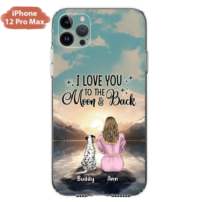 Personalized Dog Mom Phone Case - Gift for Dog Lovers - Upto 6 Dogs for iPhone/Samsung