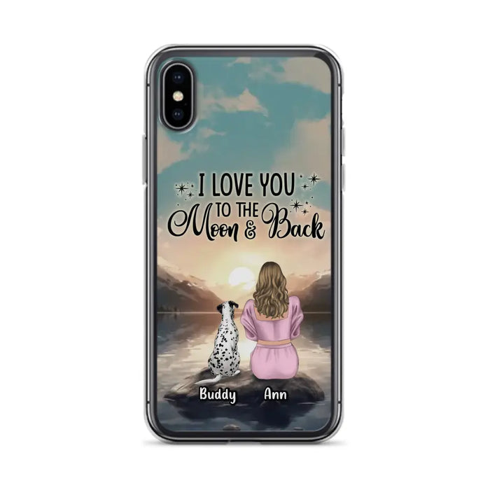 Personalized Dog Mom Phone Case - Gift for Dog Lovers - Upto 6 Dogs for iPhone/Samsung