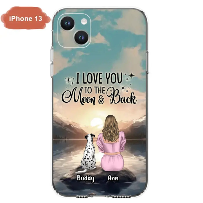 Personalized Dog Mom Phone Case - Gift for Dog Lovers - Upto 6 Dogs for iPhone/Samsung