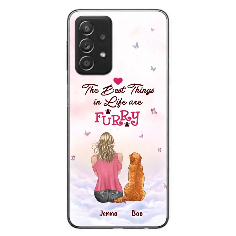 Personalized Dog Mom Phone Case - Up to 5 Dogs - Gift Idea For Dog Lovers - The Best Things In Life Are Furry - Case for iPhone/Samsung