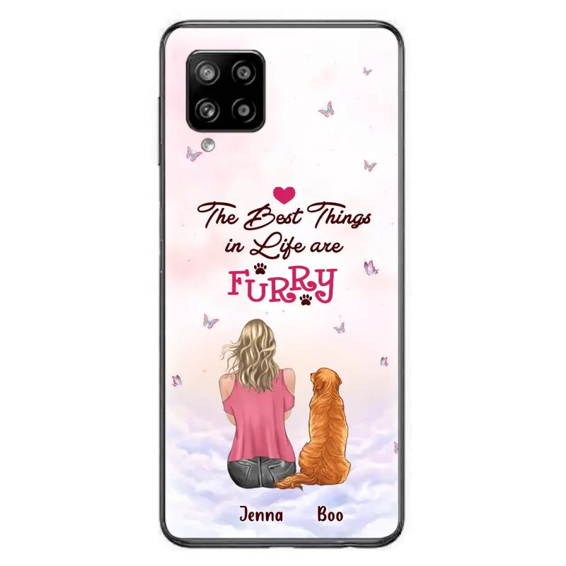 Personalized Dog Mom Phone Case - Up to 5 Dogs - Gift Idea For Dog Lovers - The Best Things In Life Are Furry - Case for iPhone/Samsung