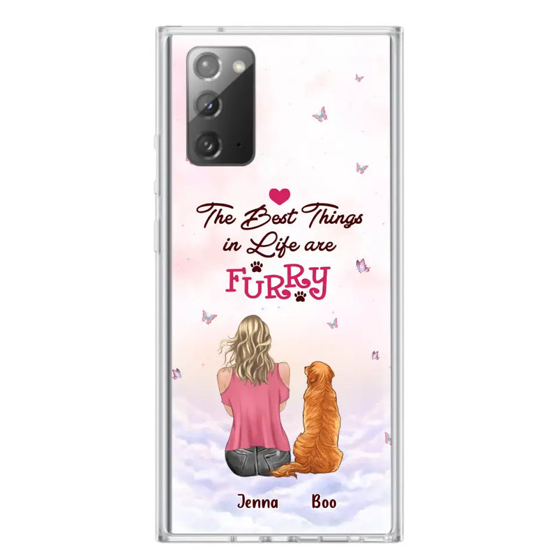 Personalized Dog Mom Phone Case - Up to 5 Dogs - Gift Idea For Dog Lovers - The Best Things In Life Are Furry - Case for iPhone/Samsung