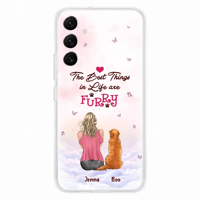 Personalized Dog Mom Phone Case - Up to 5 Dogs - Gift Idea For Dog Lovers - The Best Things In Life Are Furry - Case for iPhone/Samsung