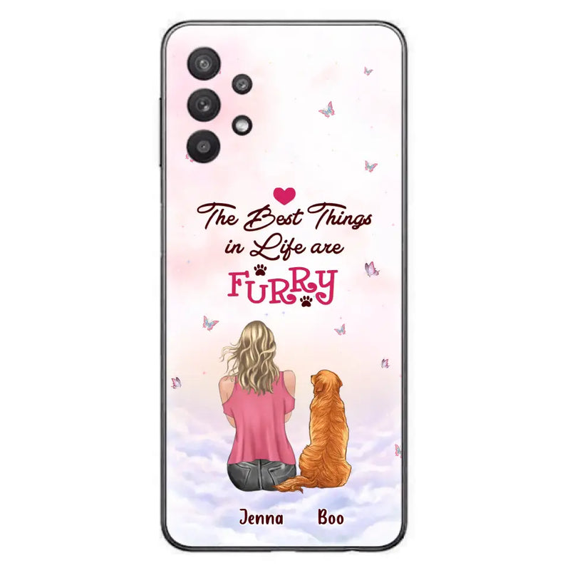 Personalized Dog Mom Phone Case - Up to 5 Dogs - Gift Idea For Dog Lovers - The Best Things In Life Are Furry - Case for iPhone/Samsung