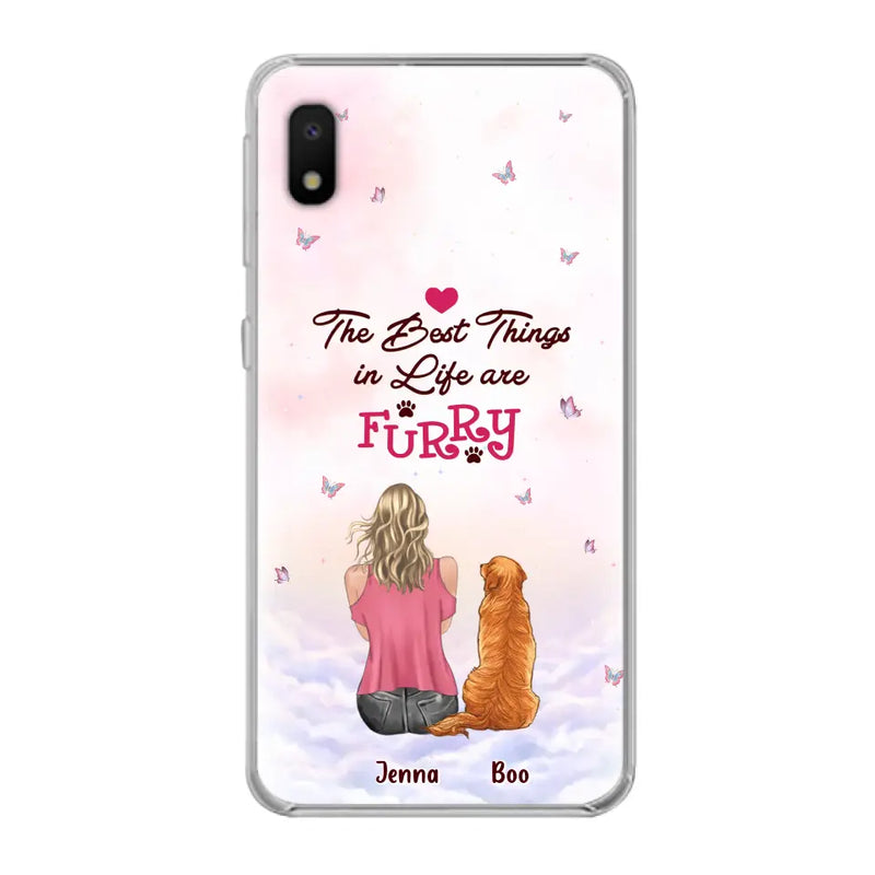 Personalized Dog Mom Phone Case - Up to 5 Dogs - Gift Idea For Dog Lovers - The Best Things In Life Are Furry - Case for iPhone/Samsung
