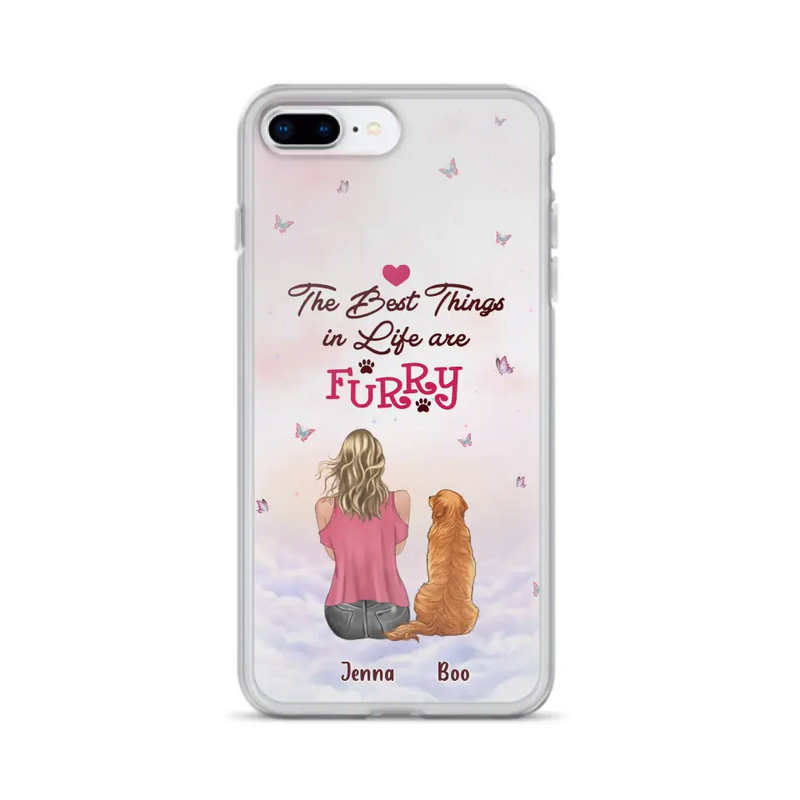 Personalized Dog Mom Phone Case - Up to 5 Dogs - Gift Idea For Dog Lovers - The Best Things In Life Are Furry - Case for iPhone/Samsung