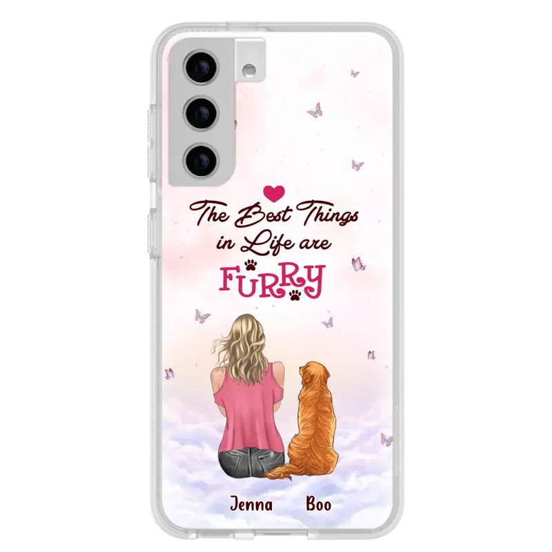 Personalized Dog Mom Phone Case - Up to 5 Dogs - Gift Idea For Dog Lovers - The Best Things In Life Are Furry - Case for iPhone/Samsung
