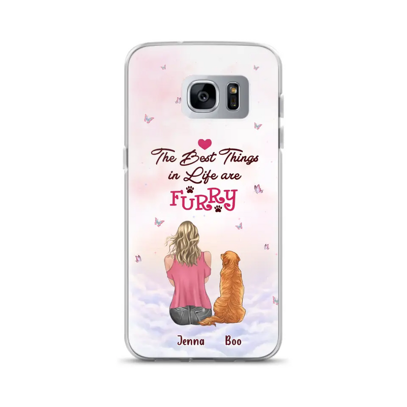 Personalized Dog Mom Phone Case - Up to 5 Dogs - Gift Idea For Dog Lovers - The Best Things In Life Are Furry - Case for iPhone/Samsung
