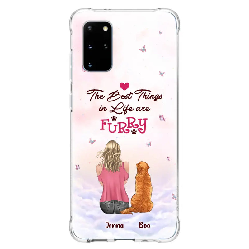 Personalized Dog Mom Phone Case - Up to 5 Dogs - Gift Idea For Dog Lovers - The Best Things In Life Are Furry - Case for iPhone/Samsung