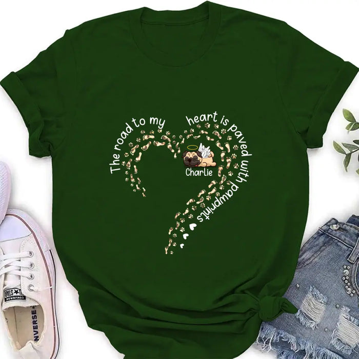 Personalized Memorial Dog Shirt - Mother's Day Gift For Dog Mom/Dog Dad - Upto 4 dogs