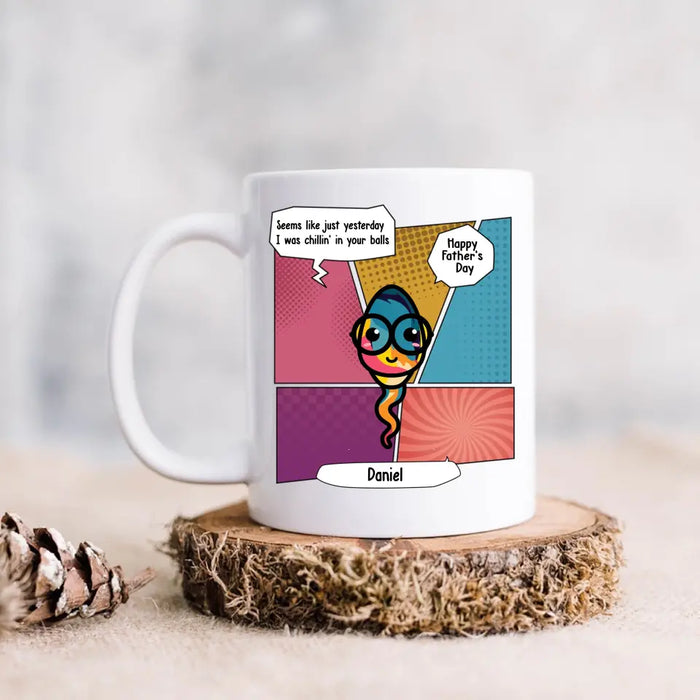 Custom Personalized Funny Coffee Mug - Upto 6 Children - Father's Day Gift Idea - Happy Father's Day