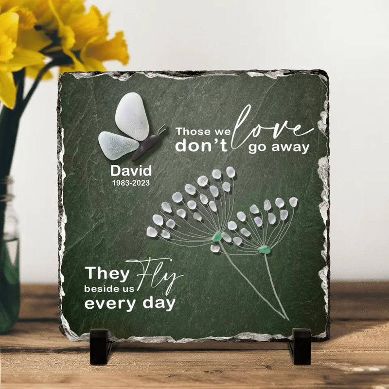 Personalized Memorial Butterfly Square Lithograph - Best Gift Idea - Always On My Mind Forever In My Heart
