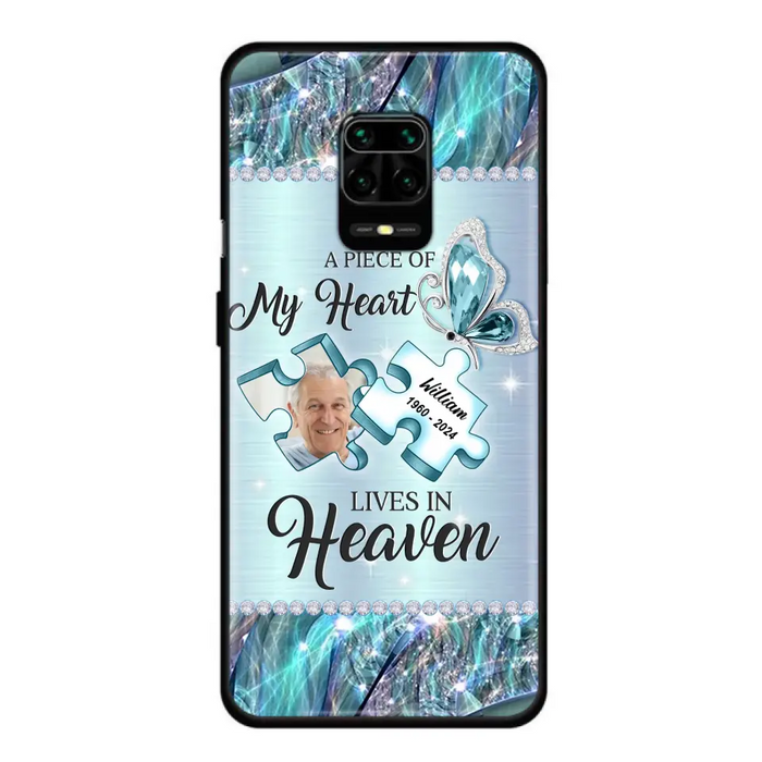 Custom Personalized Memorial Photo Phone Case - Memorial Gift Idea for Father's Day - A Piece Of My Heart Lives In Heaven - Case for Xiaomi/Huawei/Oppo