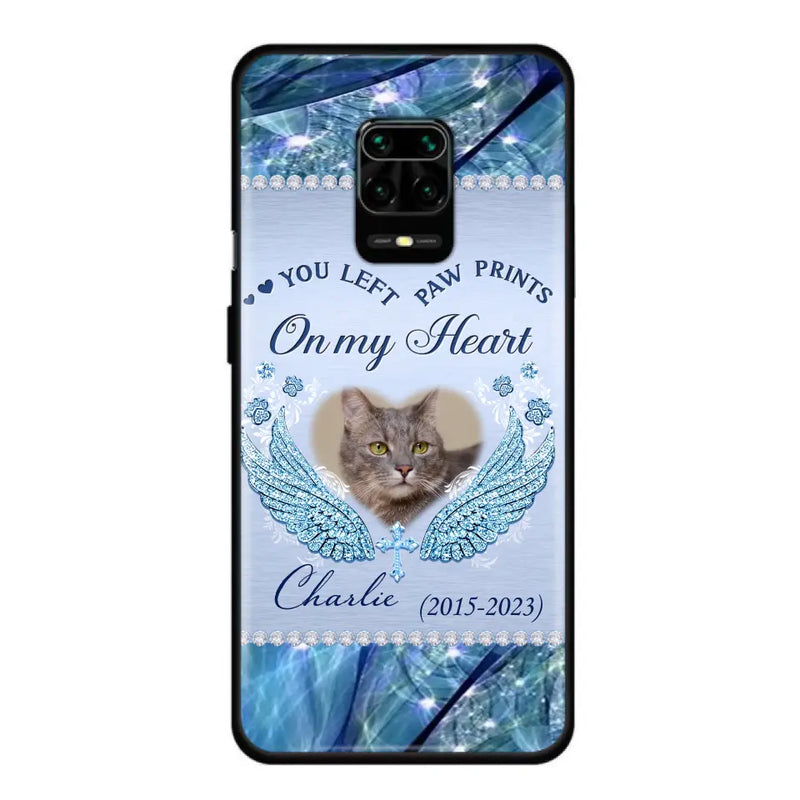 Custom Personalized Memorial Phone Case - Upload Photo - Memorial Gift Idea For Dog/ Cat Lover - You Left Paw Prints On My Heart Case for Xiaomi/ Huawei/ Oppo