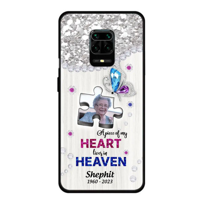 Custom Personalized Memorial Phone Case - Upload Photo - Memorial Gift Idea For Family Member - A Piece Of My Heart Lives In Heaven - Case for Xiaomi/ Oppo/ Huawei