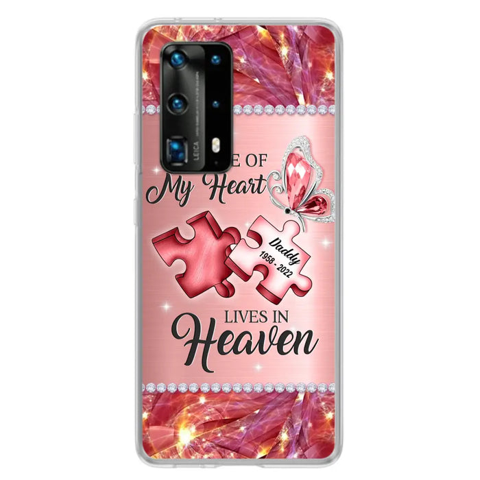 Custom Personalized Memorial Phone Case - Memorial Gift Idea for Father's Day - A Piece Of My Heart Lives In Heaven - Case for Xiaomi/Huawei/Oppo