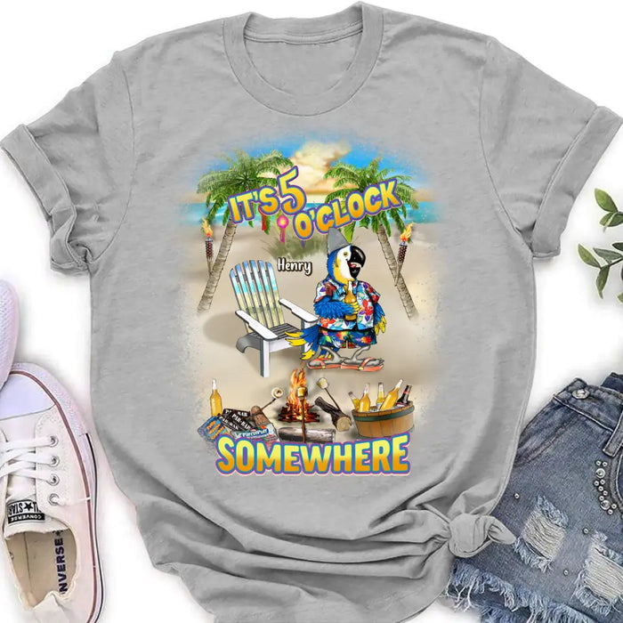 Personalized Summer Shirt/Hoodie - Up to 5 Names - Gitt Idea For Summer/Friends/Family - It's 5 O'clock Somewhere