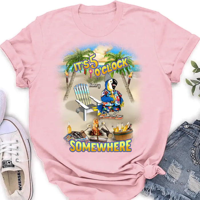 Personalized Summer Shirt/Hoodie - Up to 5 Names - Gitt Idea For Summer/Friends/Family - It's 5 O'clock Somewhere
