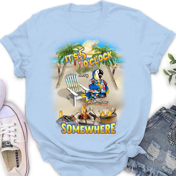 Personalized Summer Shirt/Hoodie - Up to 5 Names - Gitt Idea For Summer/Friends/Family - It's 5 O'clock Somewhere