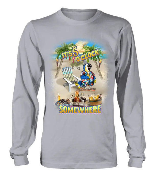 Personalized Summer Shirt/Hoodie - Up to 5 Names - Gitt Idea For Summer/Friends/Family - It's 5 O'clock Somewhere