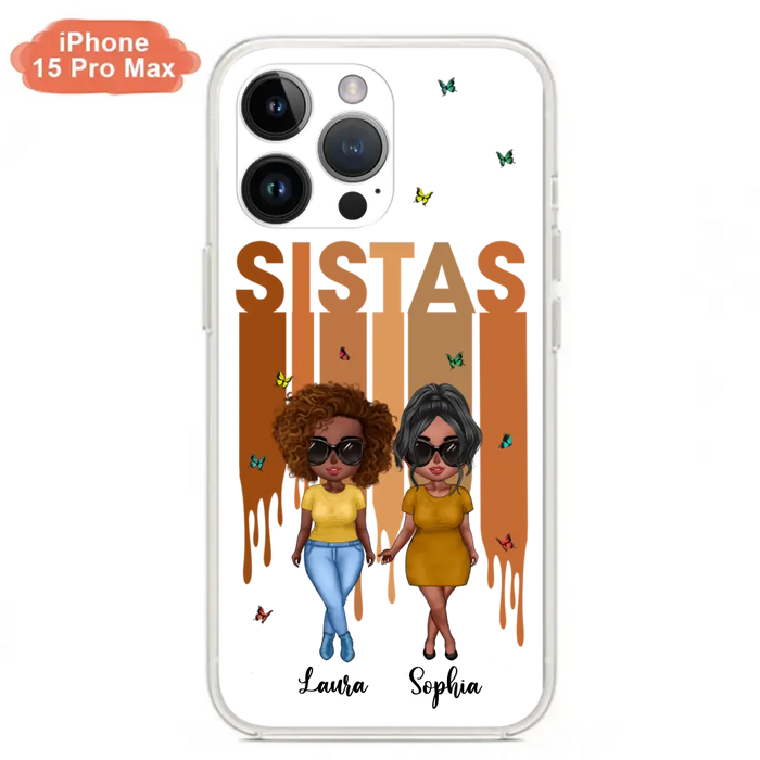 Personalized Best Friends Phone Case - Up to 5 Girls - Gift Idea For Sisters/Besties - Case For iPhone/Samsung