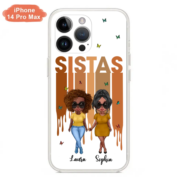 Personalized Best Friends Phone Case - Up to 5 Girls - Gift Idea For Sisters/Besties - Case For iPhone/Samsung