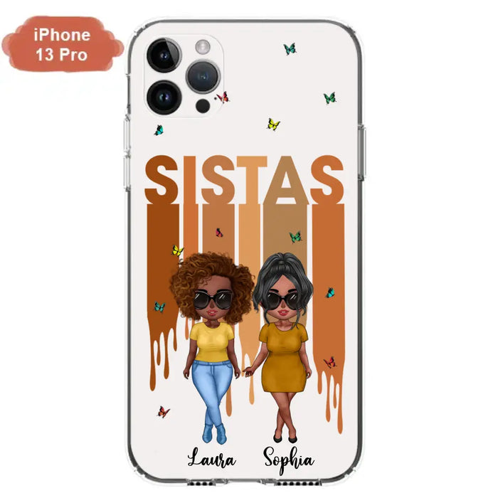 Personalized Best Friends Phone Case - Up to 5 Girls - Gift Idea For Sisters/Besties - Case For iPhone/Samsung