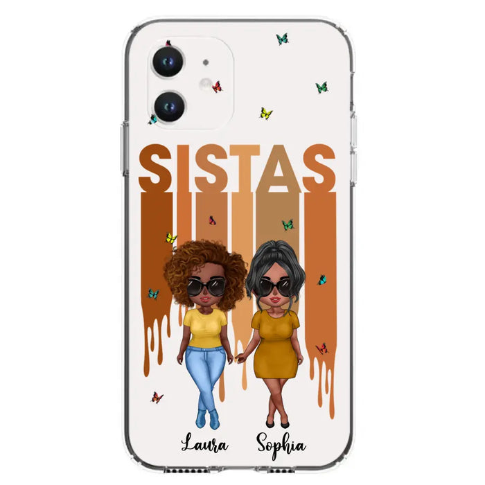 Personalized Best Friends Phone Case - Up to 5 Girls - Gift Idea For Sisters/Besties - Case For iPhone/Samsung