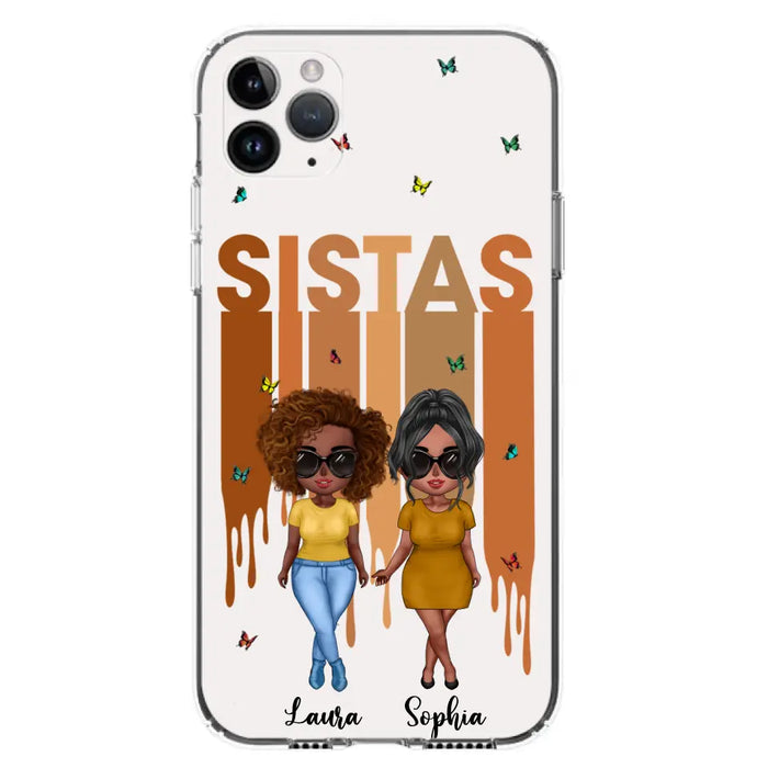 Personalized Best Friends Phone Case - Up to 5 Girls - Gift Idea For Sisters/Besties - Case For iPhone/Samsung