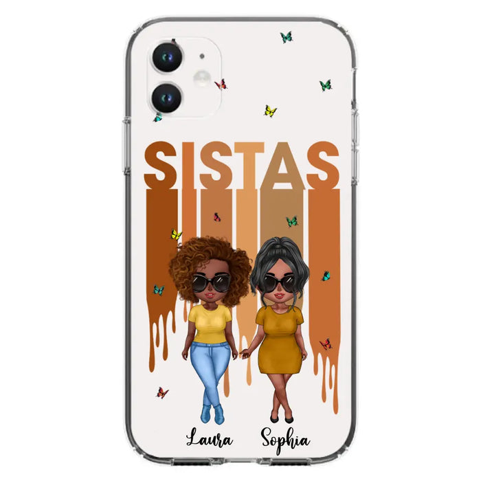 Personalized Best Friends Phone Case - Up to 5 Girls - Gift Idea For Sisters/Besties - Case For iPhone/Samsung