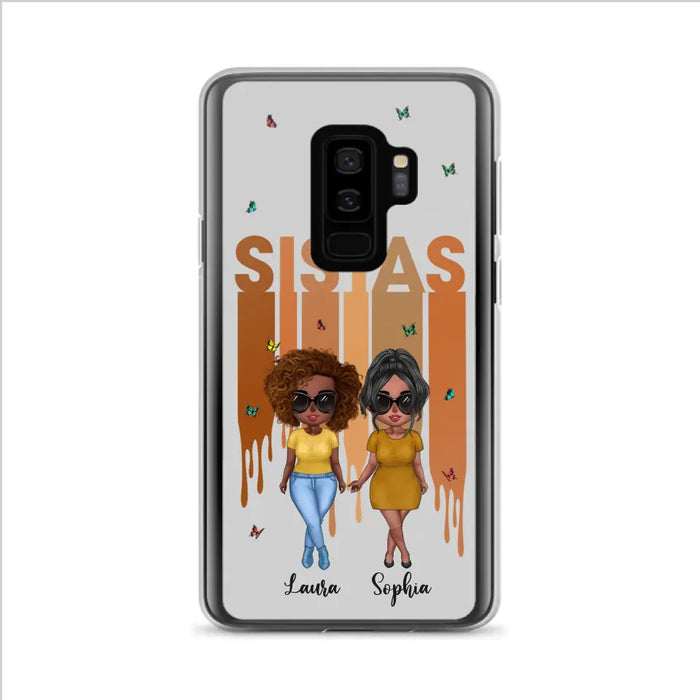 Personalized Best Friends Phone Case - Up to 5 Girls - Gift Idea For Sisters/Besties - Case For iPhone/Samsung