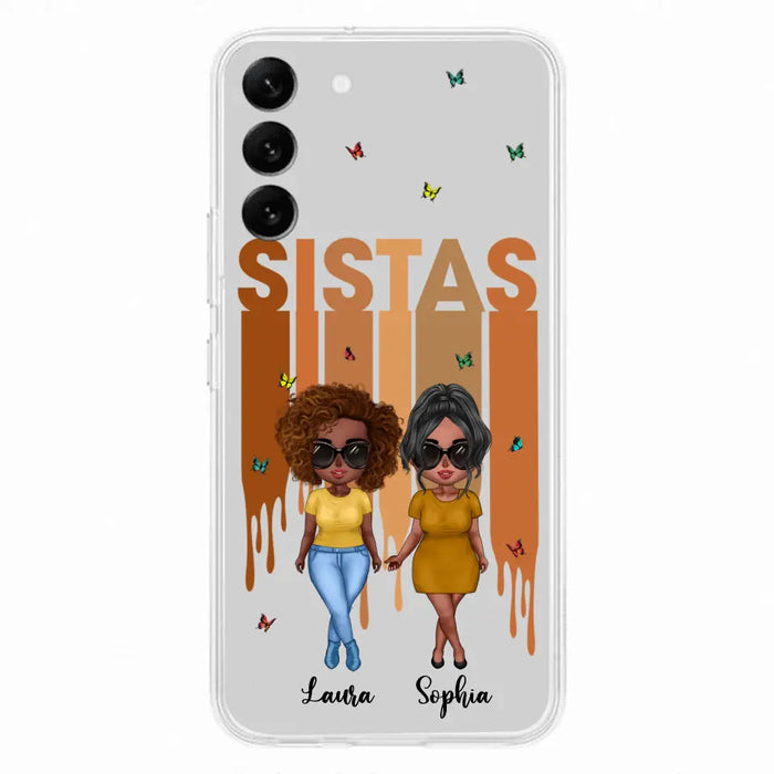 Personalized Best Friends Phone Case - Up to 5 Girls - Gift Idea For Sisters/Besties - Case For iPhone/Samsung