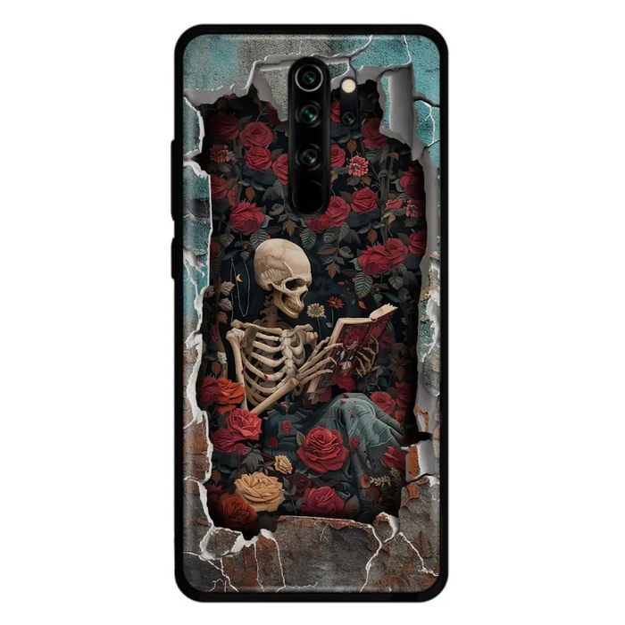 Custom Personalized Bookish Skeleton Phone Case - Reading Book Lover Gift Idea - Case For Xiaomi/ Oppo/ Huawei