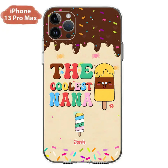 Personalized The Coolest Nana Phone Case - Up to 10 Kids - Mother's Day Gift Idea for Grandma/ Mom - Case for iPhone/ Samsung