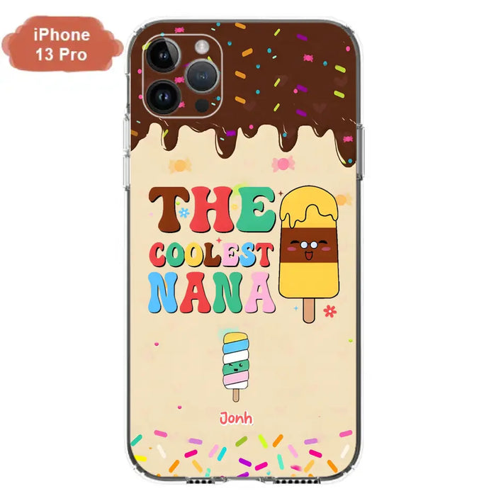 Personalized The Coolest Nana Phone Case - Up to 10 Kids - Mother's Day Gift Idea for Grandma/ Mom - Case for iPhone/ Samsung