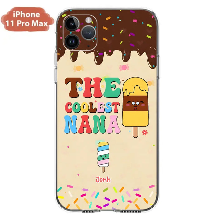 Personalized The Coolest Nana Phone Case - Up to 10 Kids - Mother's Day Gift Idea for Grandma/ Mom - Case for iPhone/ Samsung