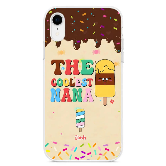 Personalized The Coolest Nana Phone Case - Up to 10 Kids - Mother's Day Gift Idea for Grandma/ Mom - Case for iPhone/ Samsung