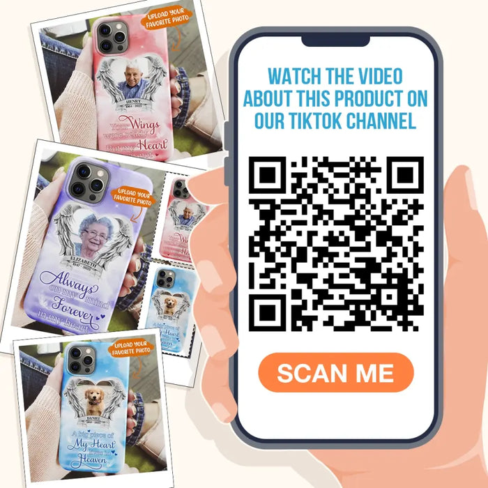 Custom Personalized Memorial Phone Case - Upload Photo - Memorial Gift Idea For Family Member/ Pet Owner - A Big Piece Of My Heart Lives In Heaven - Case For Xiaomi/Oppo/Huawei