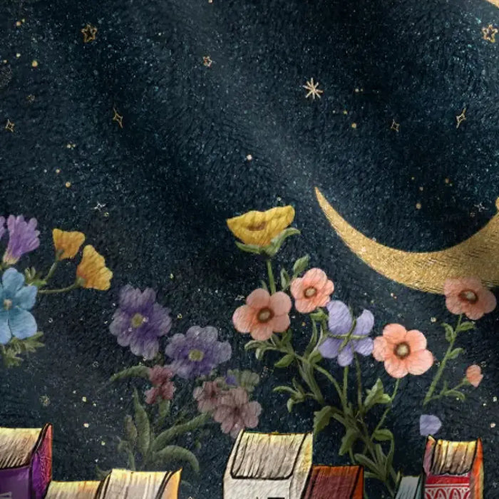 Personalized Reading Girl Quilt/Fleece Throw Blanket - Gift Idea For Book Lover