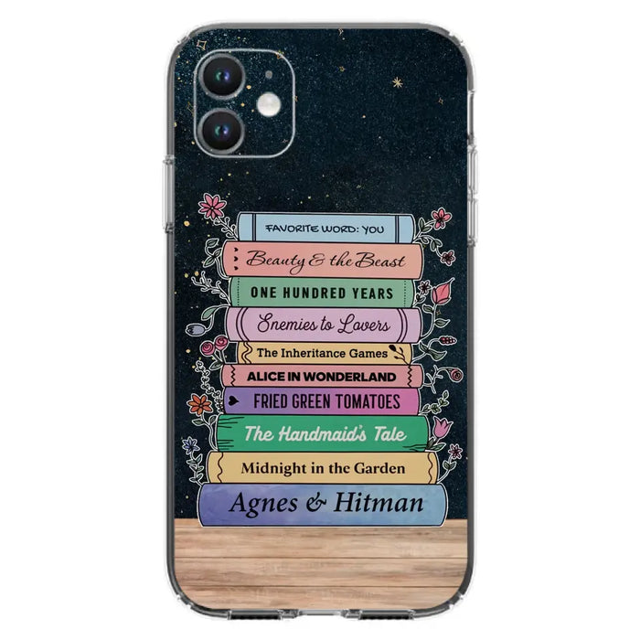 Custom Personalized Reading Book Phone Case For iPhone/ Samsung - Gift Idea For Reading Lover/ Birthday