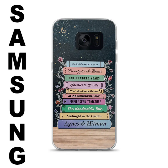 Custom Personalized Reading Book Phone Case For iPhone/ Samsung - Gift Idea For Reading Lover/ Birthday