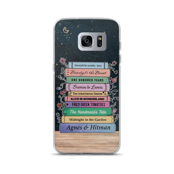 Custom Personalized Reading Book Phone Case For iPhone/ Samsung - Gift Idea For Reading Lover/ Birthday