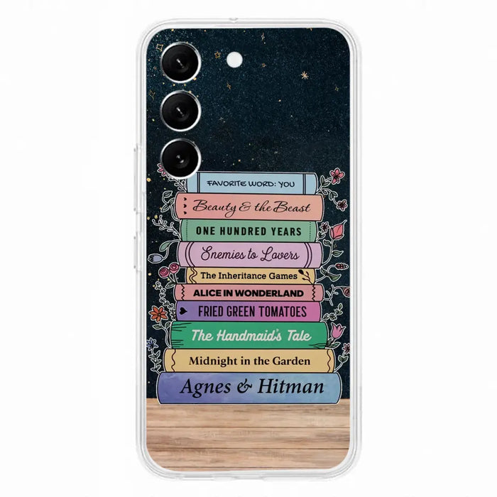 Custom Personalized Reading Book Phone Case For iPhone/ Samsung - Gift Idea For Reading Lover/ Birthday