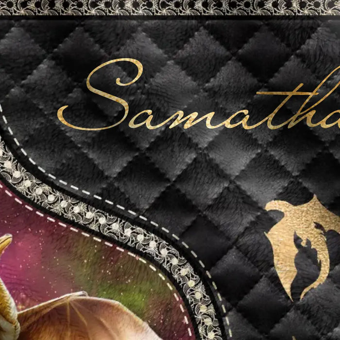 Personalized Fantasy Reading Book Quilt/Fleece Throw Blanket - Gift Idea For Books Lover - Just A Girl In Her Fantasy Era