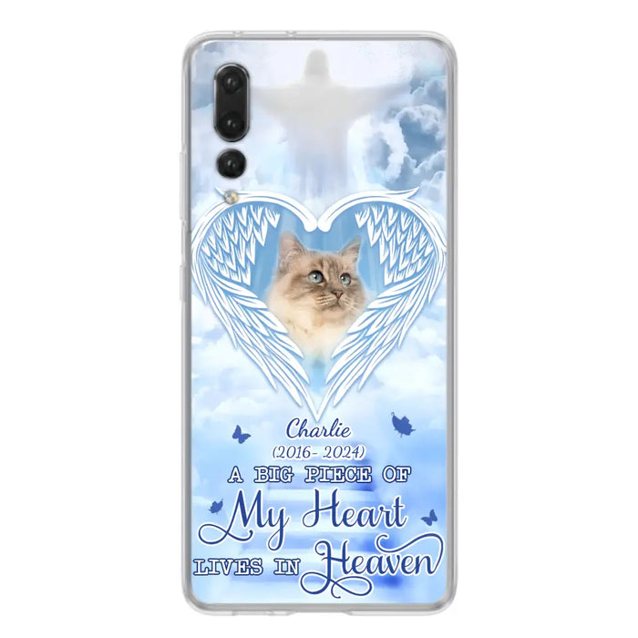 Custom Personalized Memorial Pet Phone Case - Upload Photo - Memorial Gift Idea For Pet Owner - A Big Piece Of My Heart Lives In Heaven - Case For Xiaomi/ Oppo/ Huawei