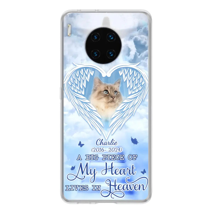 Custom Personalized Memorial Pet Phone Case - Upload Photo - Memorial Gift Idea For Pet Owner - A Big Piece Of My Heart Lives In Heaven - Case For Xiaomi/ Oppo/ Huawei