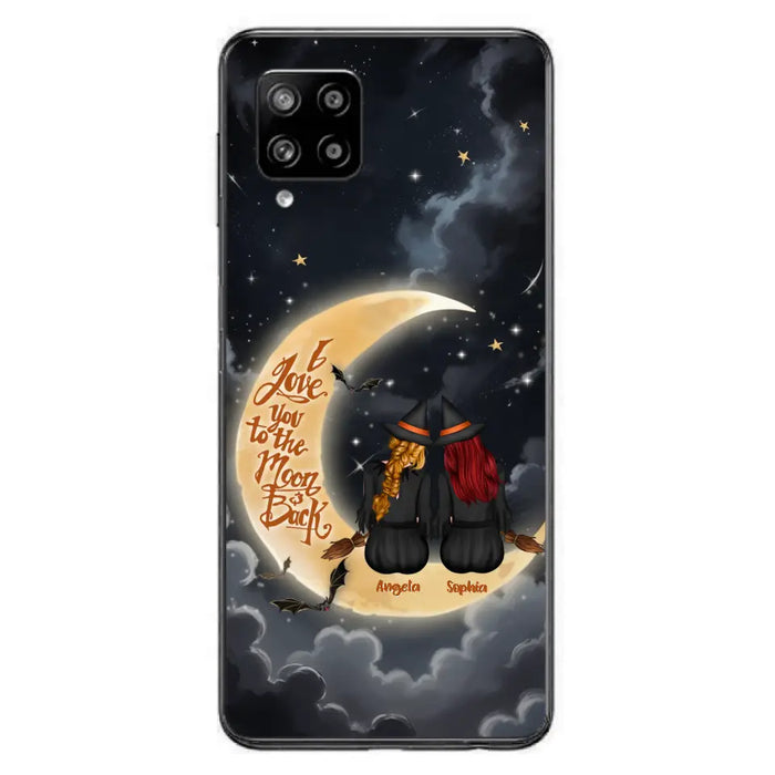 Custom Personalized Witches Phone Case For iPhone/ Samsung - Gift Idea For Friend -Memorial Gift - I Love You To The Moon & Back